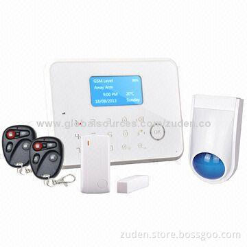 Quad Band GSM Security Alarm System with Touch Keypad, Temperature Sensor/PSTN/SMS